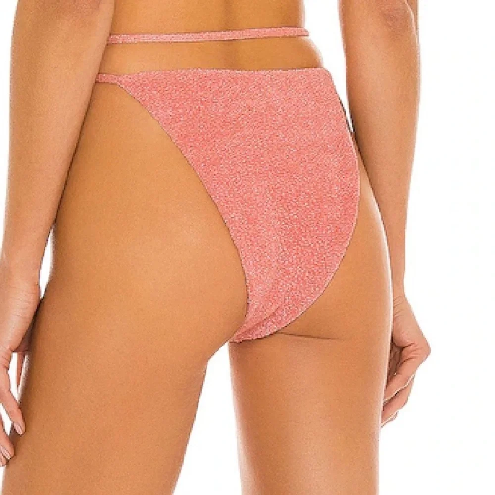 Lovers + Friends TALORE BOTTOM Coral Bikini Bottoms swimsuit separate Revolve XL